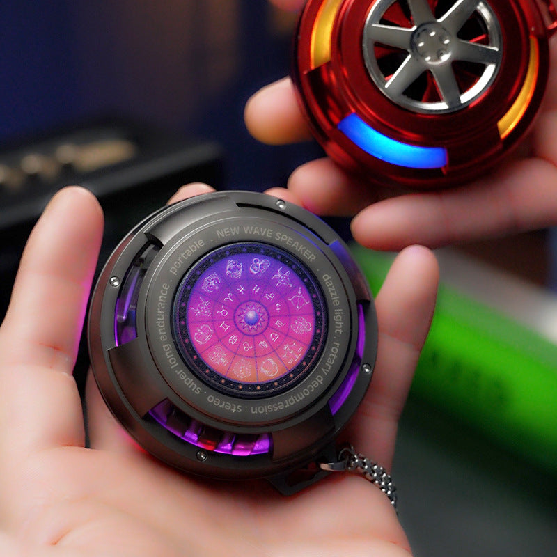 Fidget gyroscope zinc alloy super durable silent bluetooth speaker decompression artifact bluetooth speaker high sound quality
