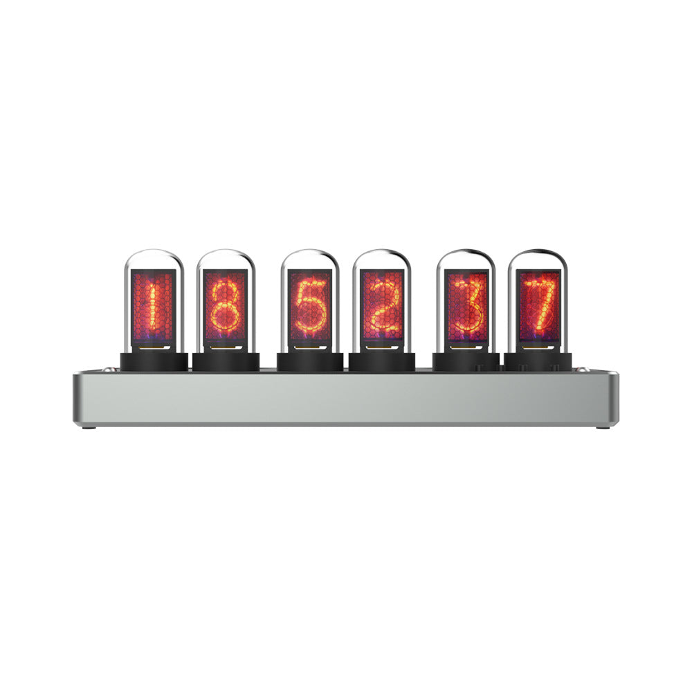 Tabletop Atmosphere Light Electronic Sports Room Wireless Control IPS Color Screen Simulated Glow Tube Digital Clock