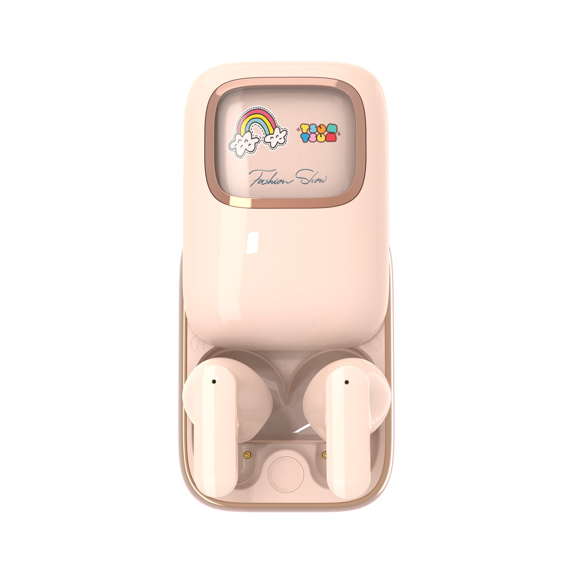New sliding EP-02 Bluetooth earphones RGB breathing light semi in ear wireless TWS Bluetooth earphones